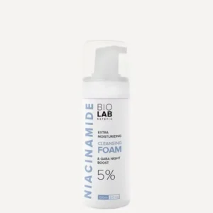 Extra hydrating cleansing foam with 5% niacinamide and GABA BIOLAB Estetic Extra hydrating cleansing foam and 5% GABA night booster, 150 ml